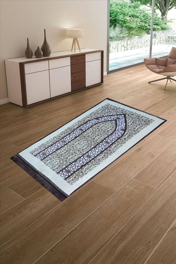 Beige Prayer Mat – Subtle Elegance with Divine Comfort