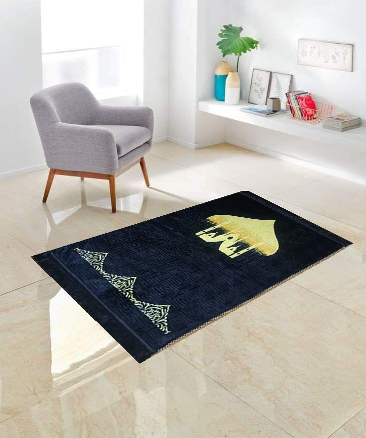 Black & Golden Luxury Prayer Mat