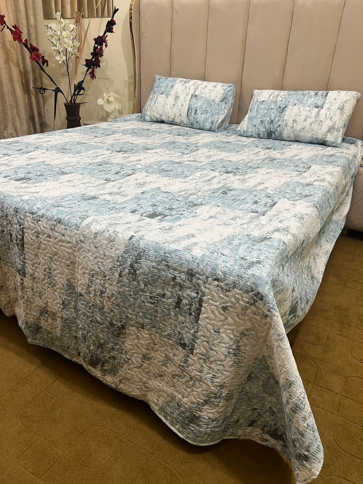 🛏️ 3 Piece Comforter Set with Beautiful Print