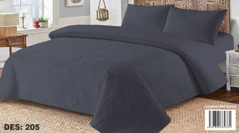 Midnight Calm – Navy Blue 3-Piece Comforter Set