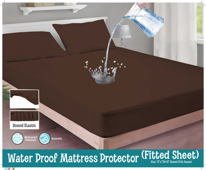 Rust Haven – Fitted Waterproof Bedsheet